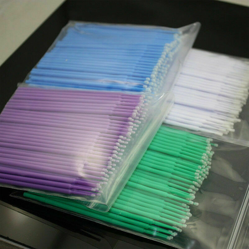 100 Pcs Dental Disposable Material Micro Brush Tooth Applicator Cylinder/fine