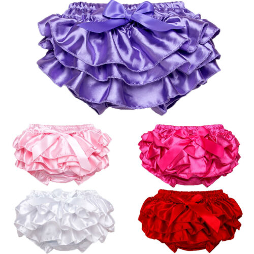 Infant Newborn Baby Girl Ruffle Bottoms Pants Nappy Diaper Cover Panties Skirts